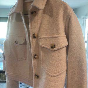 Aritzia: Ganna Cropped Shirt Jacket - Merino Wool
